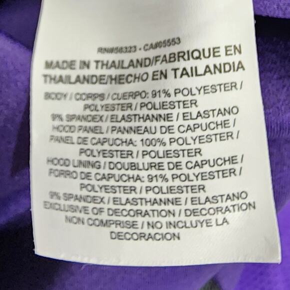 Los Angeles Lakers Nike Showtime Therma Flex Performance Full-Zip Purple Hoodie - Picture 13 of 14